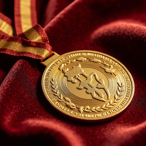 清华大学校徽,红色圆形标识,包含校训和学校名称,正式校徽设计